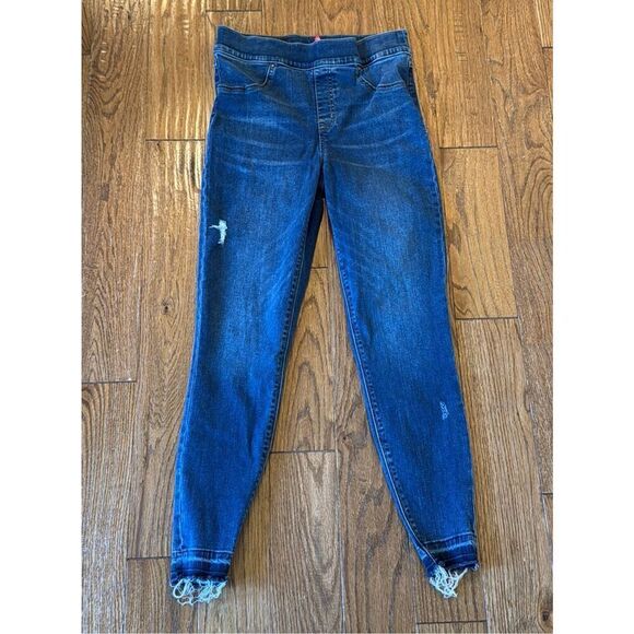 Spanx high rise distressed skinny jeans size M - Picture 12 of 13